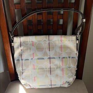 Coach Multicolor Signature Shoulder Bag